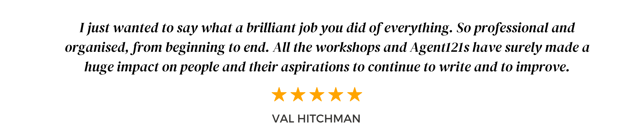 Testimonials Bristol 2022 - Val Hitchman