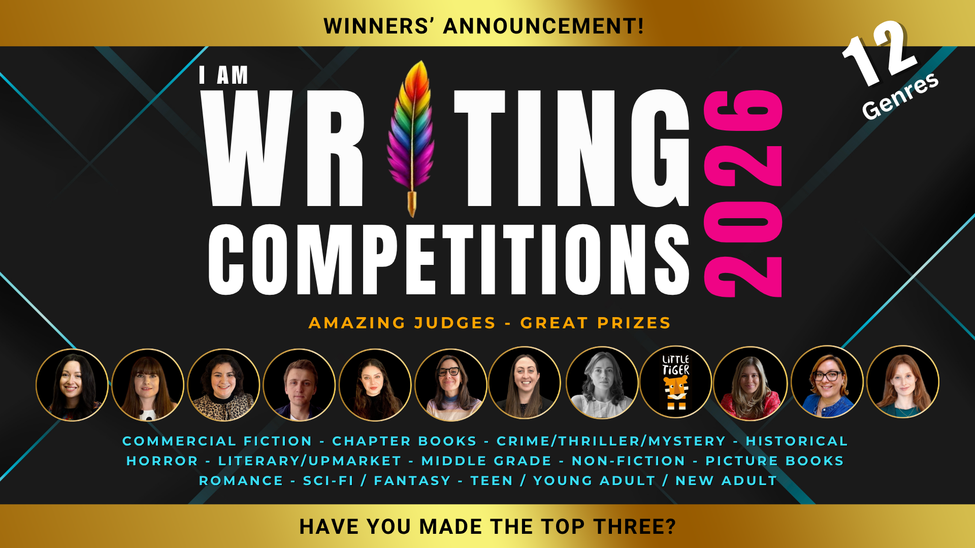 2026 I AM WRITING COMPETITION WINNER ANNOUNCEMENT